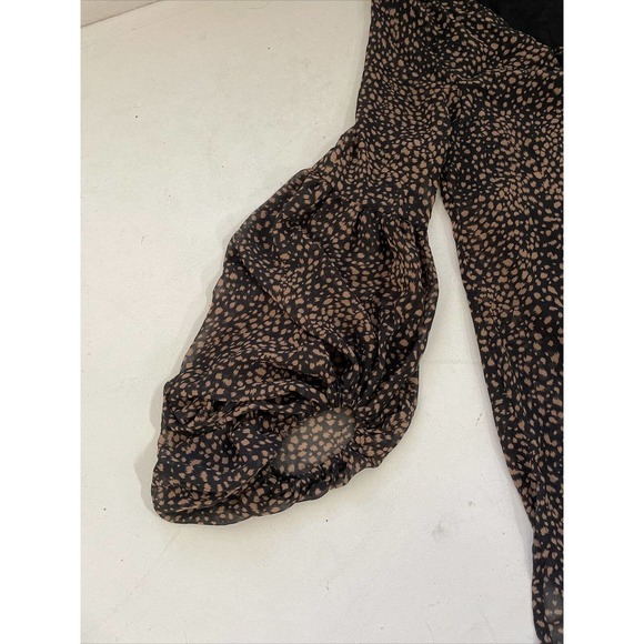 BY TOGETHER WOMEN'S Blouse/SHIRT/Top 3/4 Sleeve FLOWY Lined EUC‎ - Picture 5 of 10